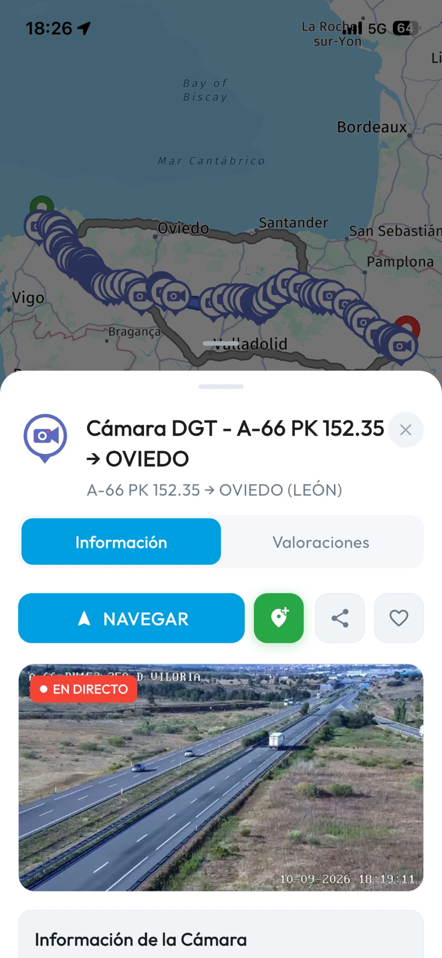 Vista de cámara