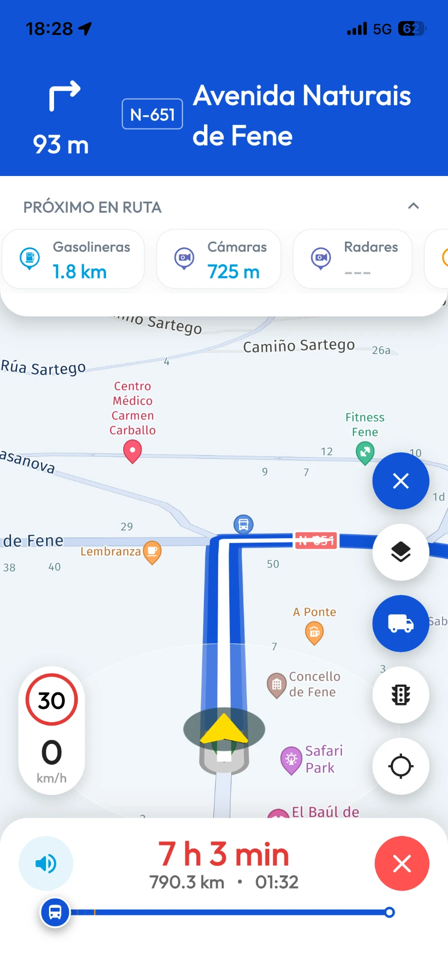 Paradas planificadas